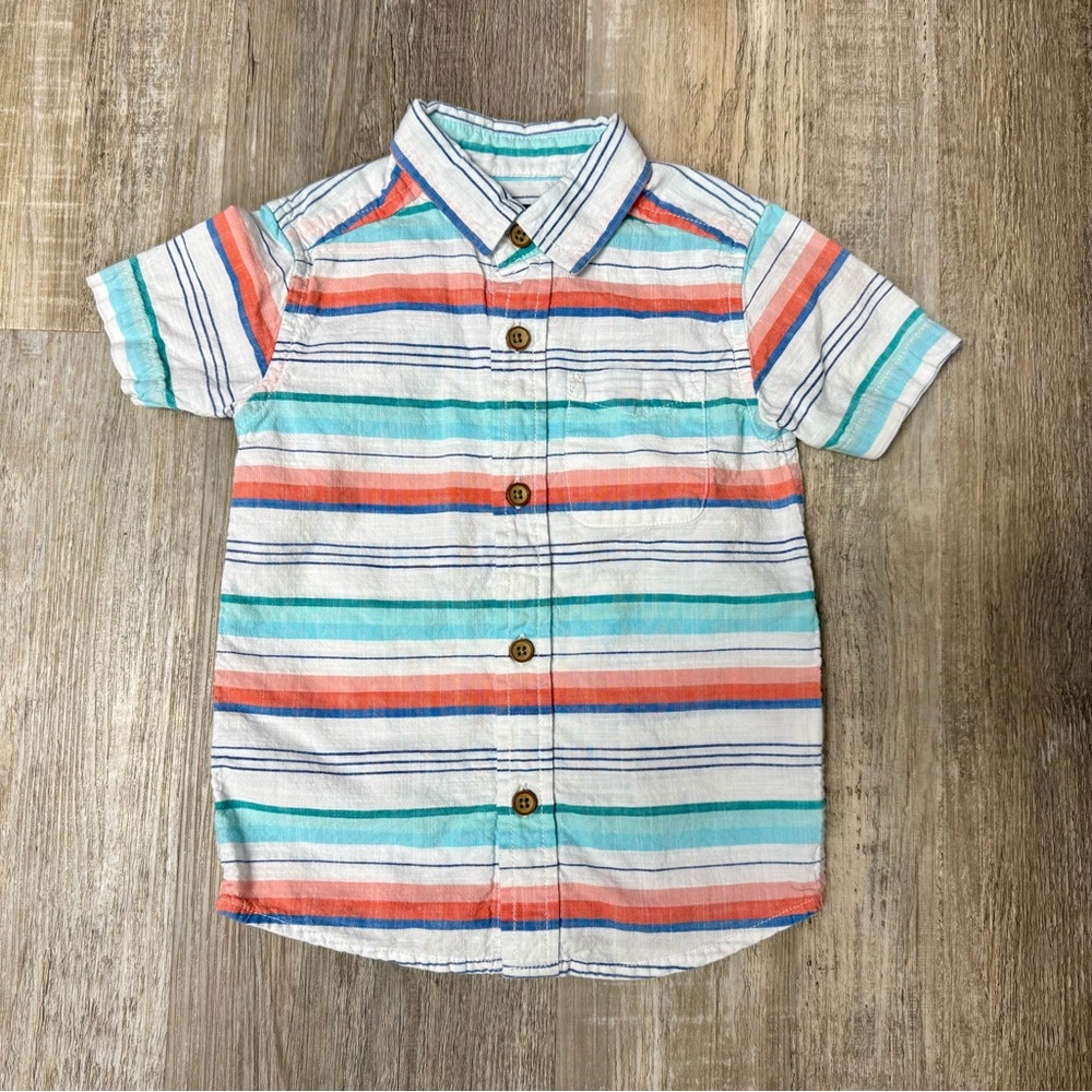 The Children's Place Multicolor Striped Button Down Shirt